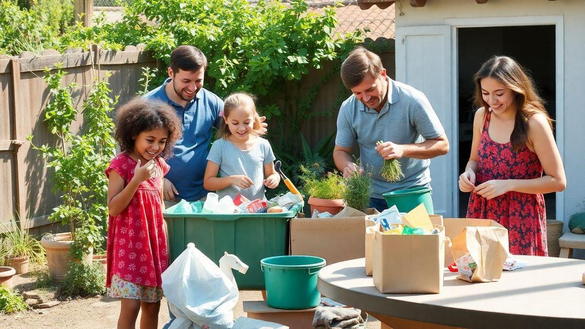 Atividades para a família com projetos de reciclagem