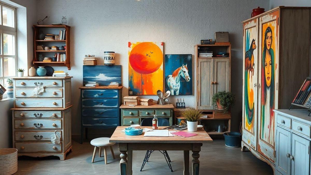 Pintura de móveis reciclados: Dicas e truques