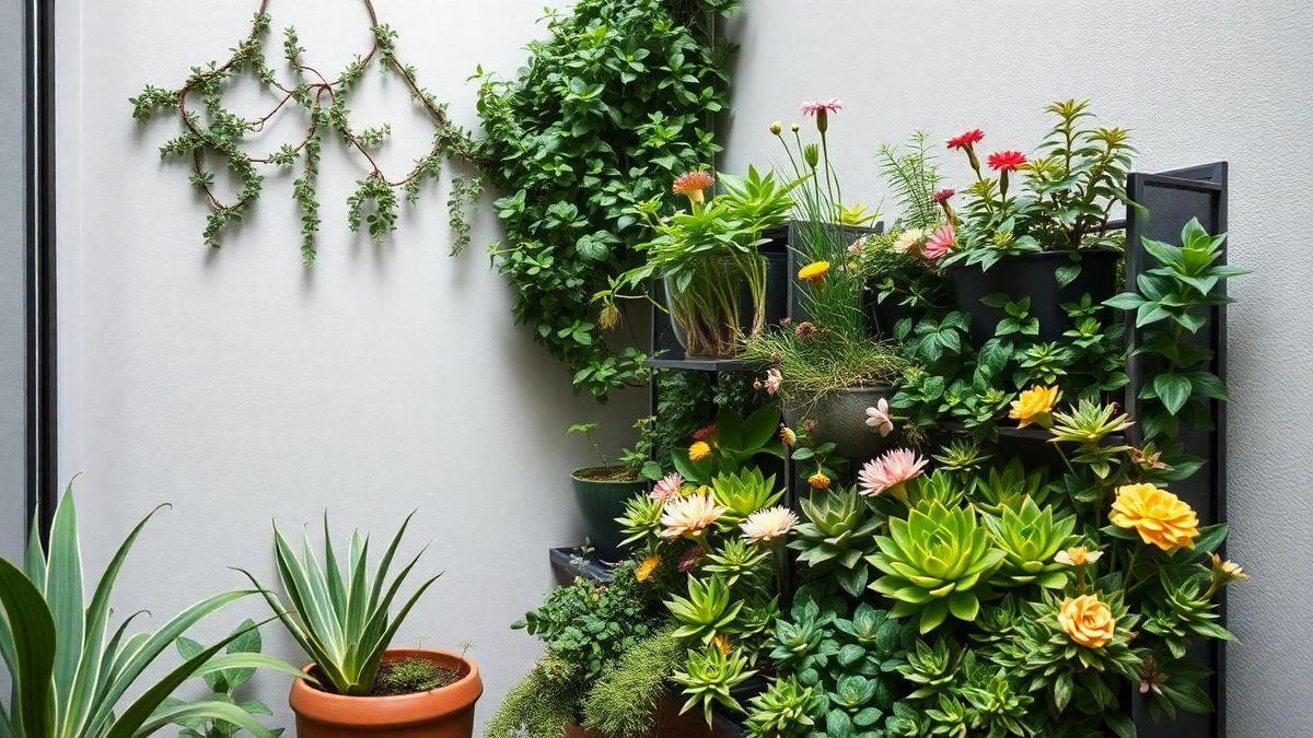 Plantas Ideais para Jardinagem Vertical em Espaços Pequenos
