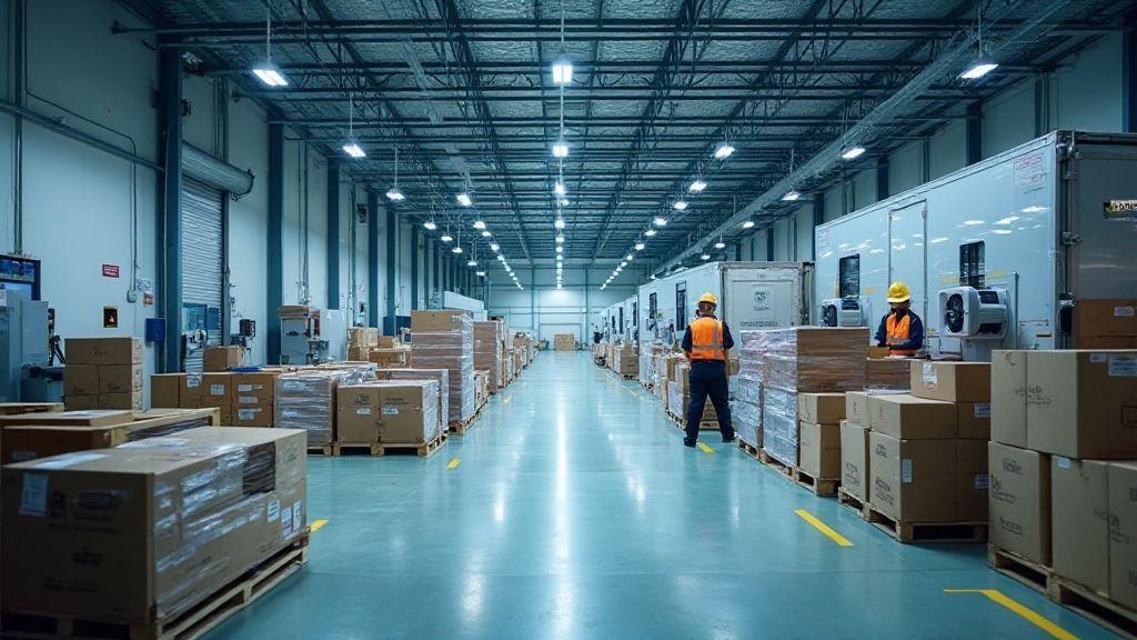 Gestão de armazém eficiente e cross docking para otimização logística